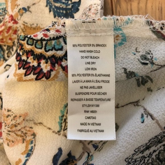 Womens Faith & Joy Open Long sleeve Floral Blouse size M - Picture 11 of 14